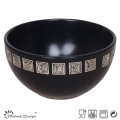 Quadratische Design Black Ceramic Bowl